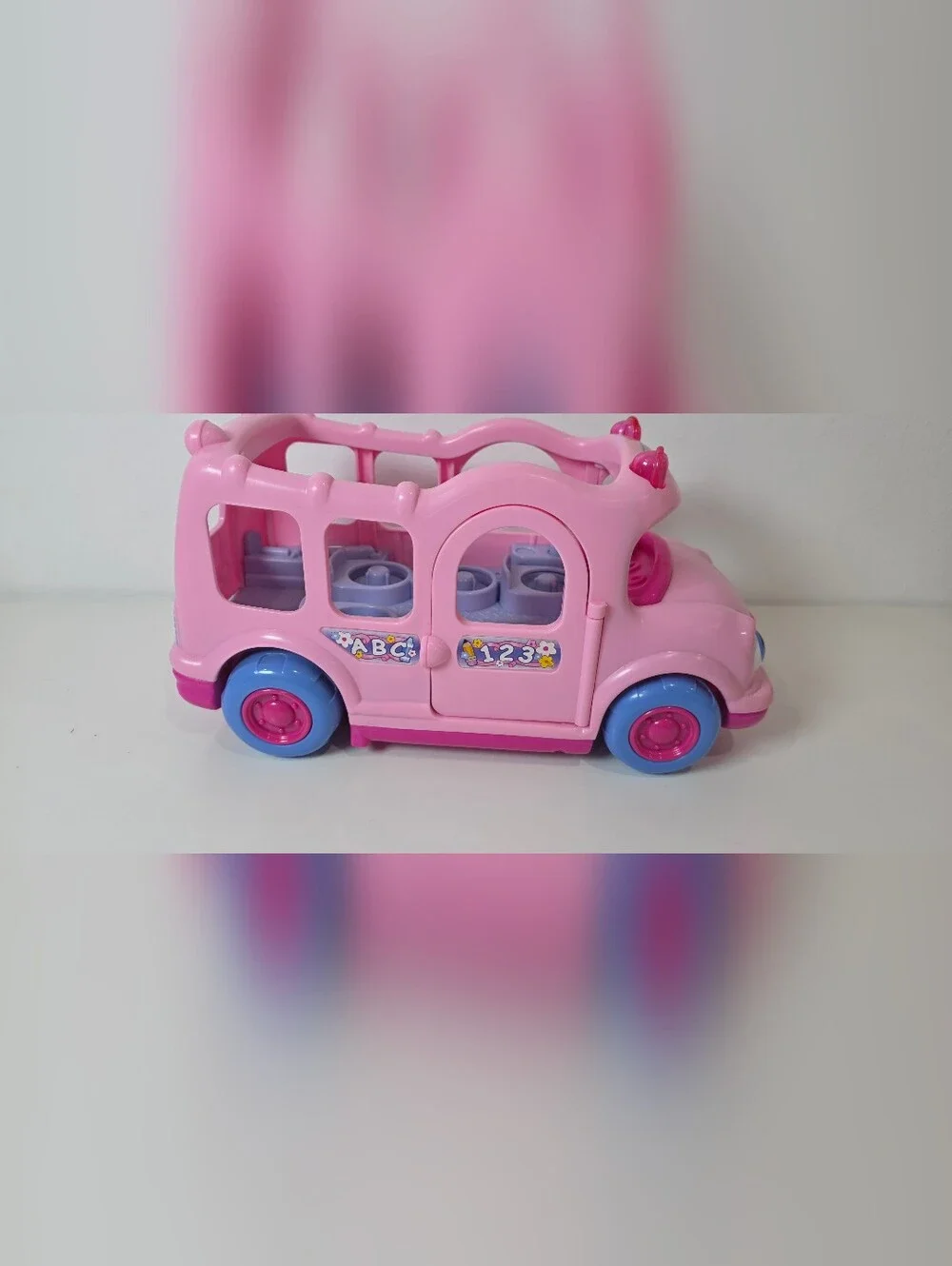 Fisher Price Little People Lil Movers Pink School Bus
